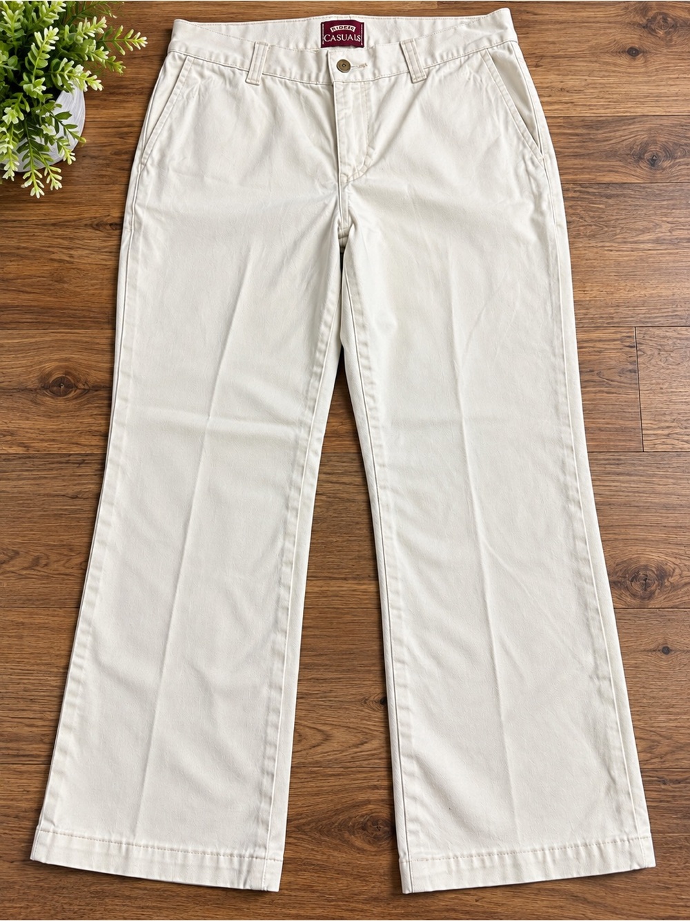 Riders casual women's cream pants size 12